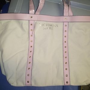 Victoria's Secret studded canvas tote